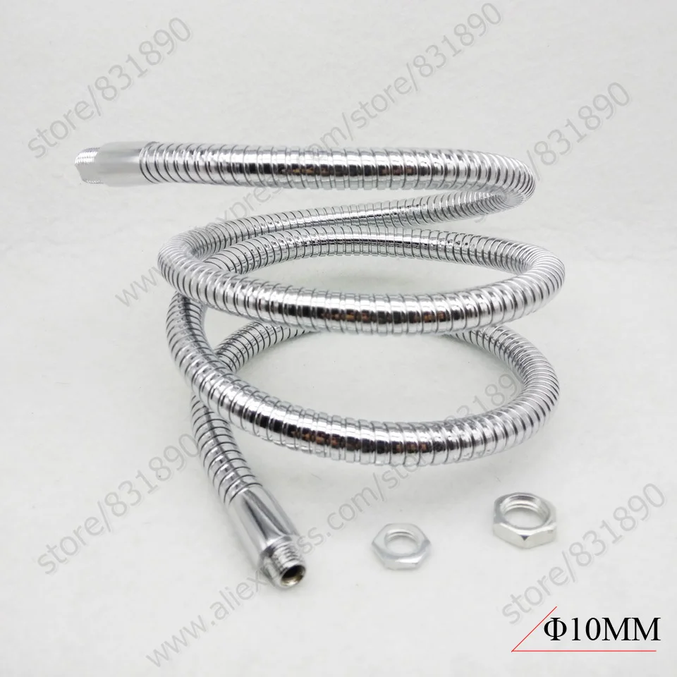 

1pc Dia10mm LED table lamp Flexible holder L:50/60CM metal plumb led pipe hose led gooseneck For Desk lights Tracking light Diy