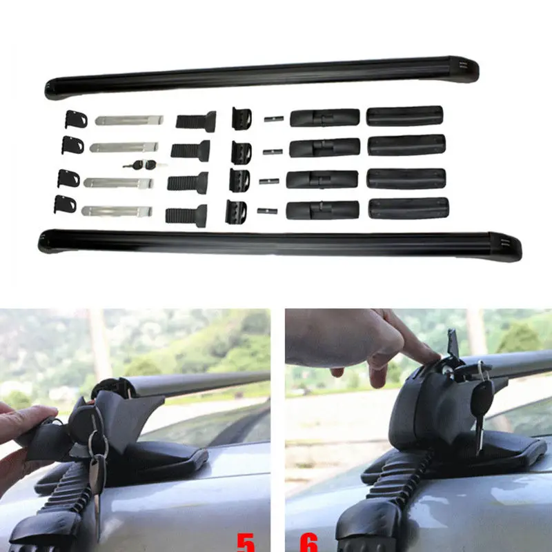 

2PCS Aluminum alloy Cross Bar Roof Cargo Luggage Rack For Lexus CT200H 2011-2016