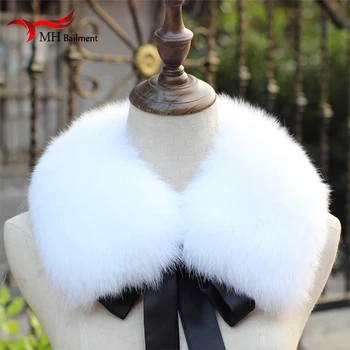 

Russia 2019 Hot Selling Women's Genuine Fox Fur Collar Real Fur Muffler Scarf Natural Fur Collar For Women Factory Direct
