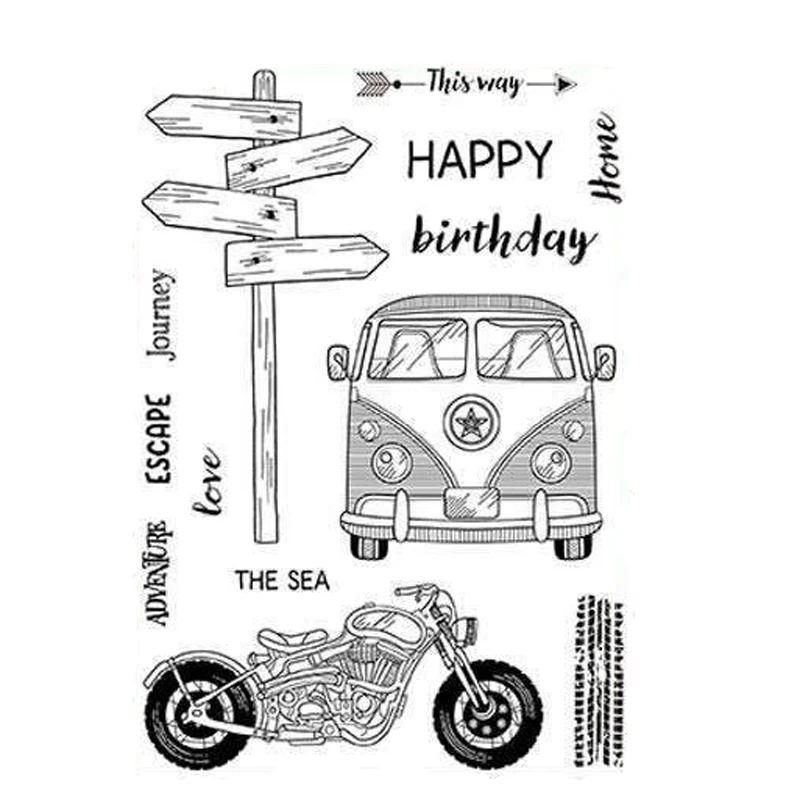 

VYUTXA Travel Clear Stamps Scrapbook Paper Craft Clear stamp scrapbooking