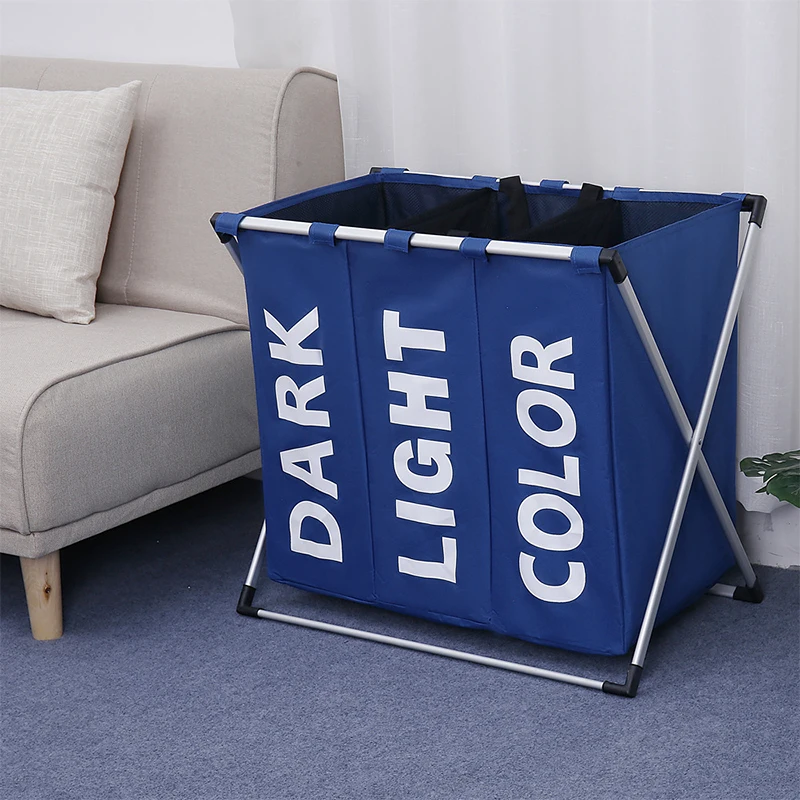 

Storage Baskets Foldable Oxford Bags Waterproof Home Bathroom Pouch Big Laundry Dirty Clothes Case One Grid Box Organization