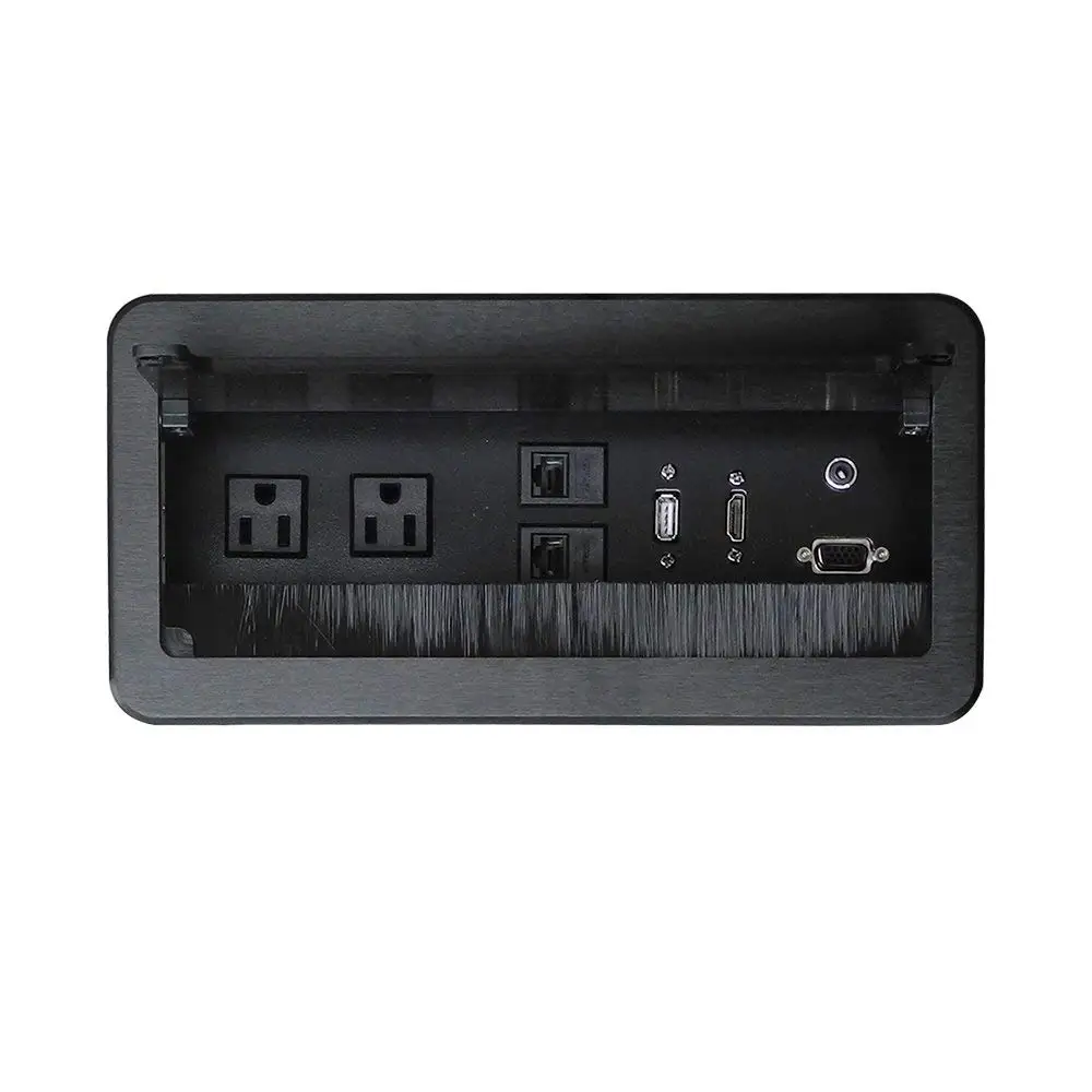 2019 Tabletop Multimedia Connectivity Box Outlet with Power and HDMI free shipping in Extension
