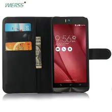 Качественный кожаный чехол-портмоне с откидной крышкой для ASUS ZenFone Selfie ZD551KL ZD550KL z00UD 5," чехол для задней панели телефона с отделением для карт+ подставка