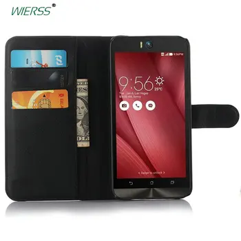 

Quality Wallet Flip Leather Case For ASUS ZenFone Selfie ZD551KL ZD550KL z00UD 5.5"phone back Cover cases with Card Slot+Stand