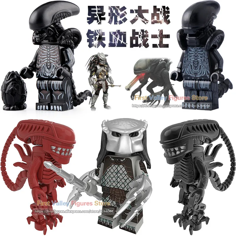 

20pcs The Movie Series Action Figures Skeleton Skull Alien One-Eyed Strange Creature Figures Building Blocks TOYS for Kids