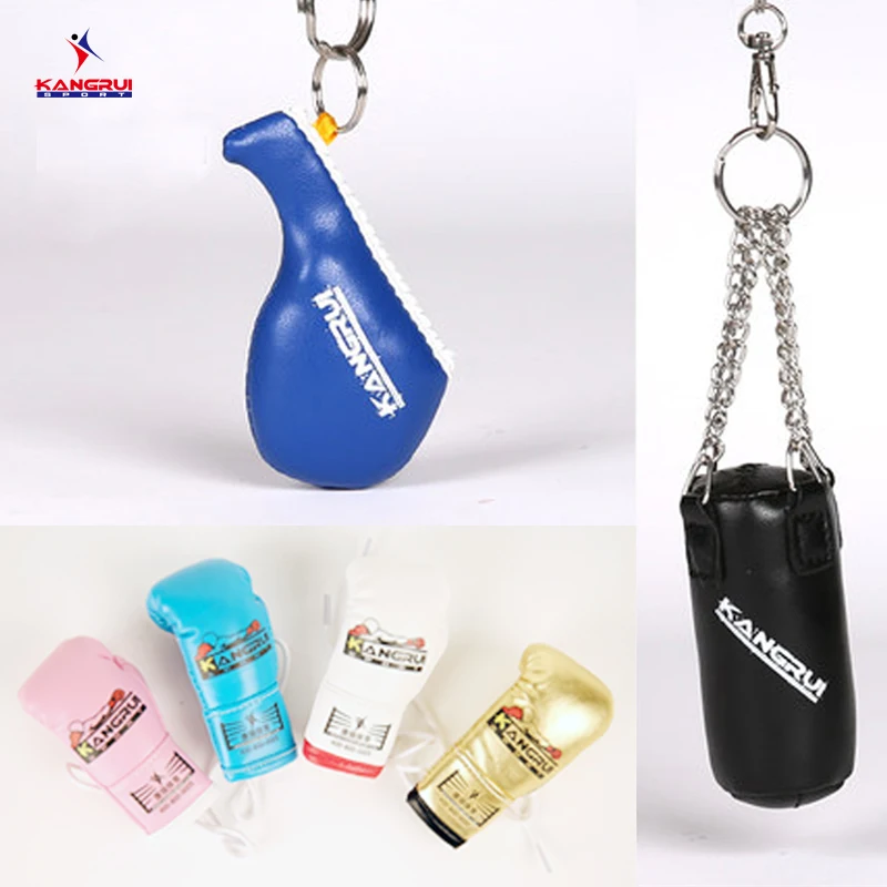 

Mini Boxing gloves Keys holder punch sandbag pendant Muay thai kicking MMA glove Taekwondo targets key ring kid gloves Ornaments