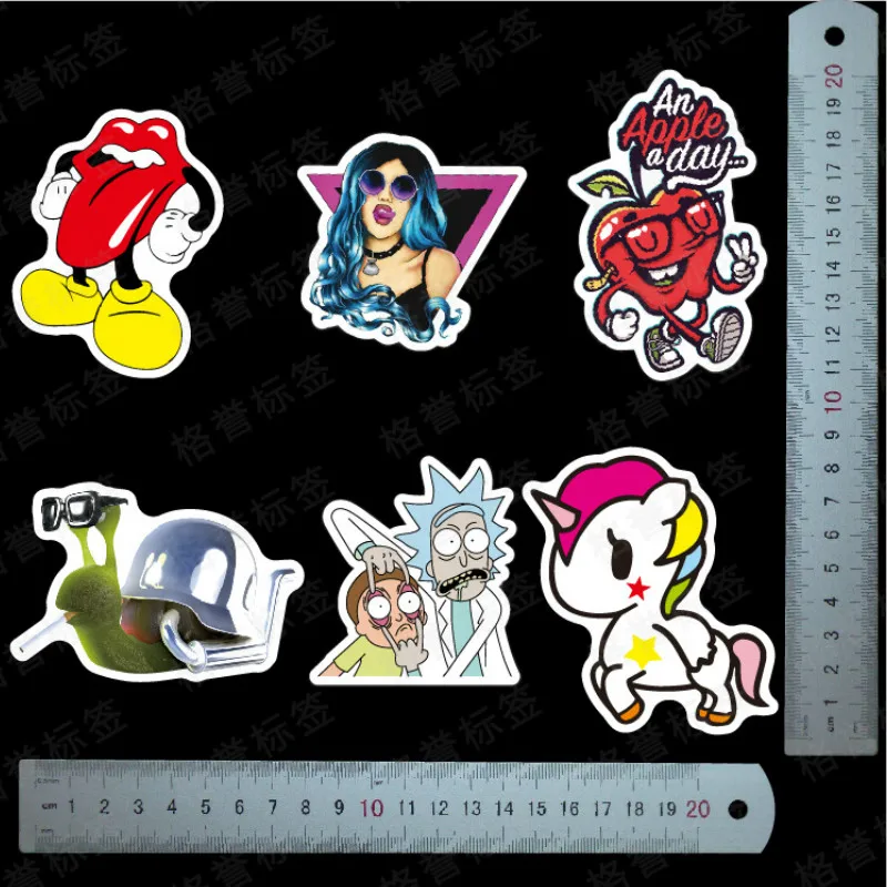 100 pcs Do Not Repeat Waterproof Fun scrapbooking Sticker laptop fridge skateboard for Suitcase Wall car travel stickers pack