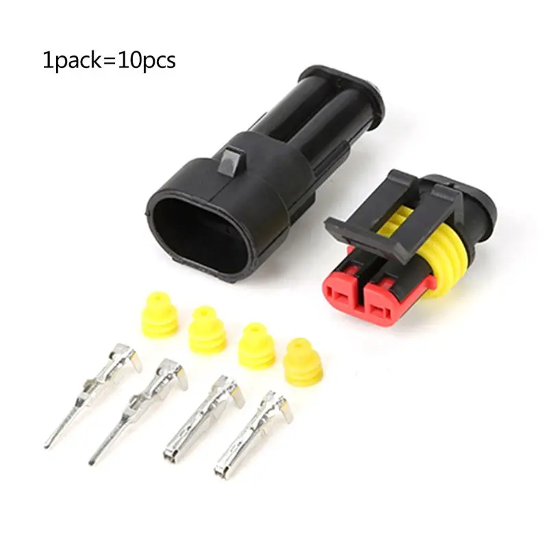 

10 Set Auto Car Waterproof Electrical Terminal Wire Connector Plug for Motorcycle Scooter Auto Truck