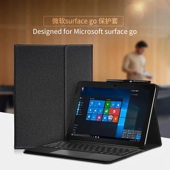 

New Fashion Leather Tablet Cover For Microsoft Surface Go 10 Inch Stand Function Case For Surface Go 2018 10" Screen Film Stylus