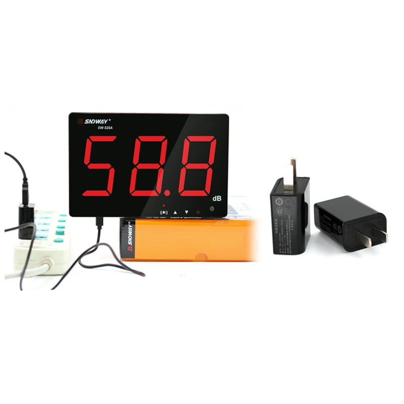 Цифровой измеритель уровня шума SNDWAY 30 ~ 130 дБ USB тестер для мониторинга с большим