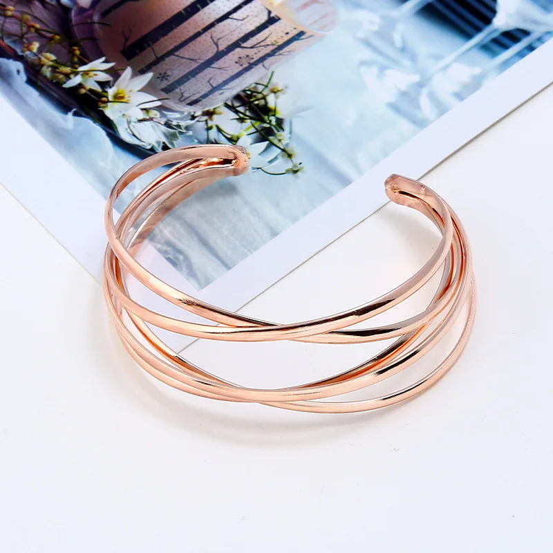 

G.YCX 2019 New Punk Gold Silver Hand Cuff Bracelets for Women Multilayer Geometry Hollow out Bracelet Men Couple Summer Gifts