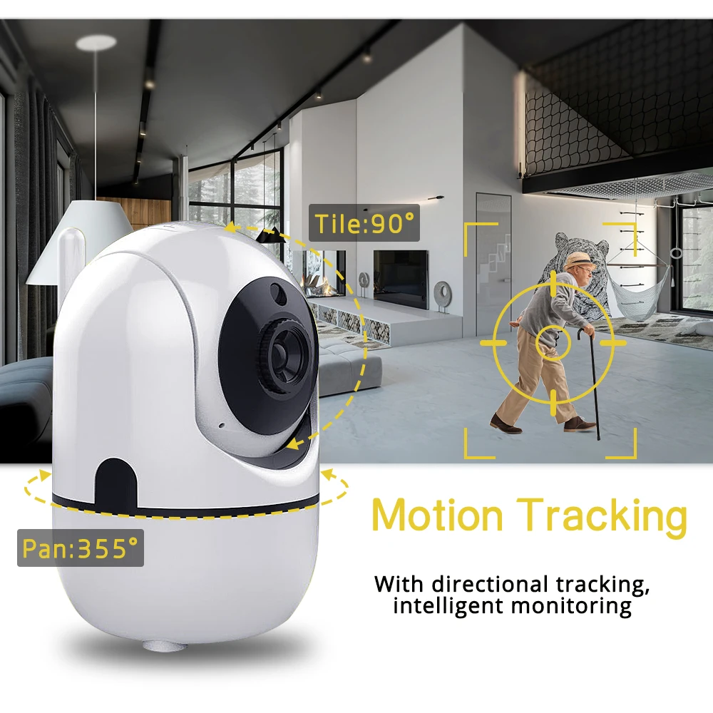 Wifi Indoor IP Camera 1080P 2.0MP Wireless Security Camera Two Way Audio TF Card Record Smart P2P Waterproof IP Home Camera