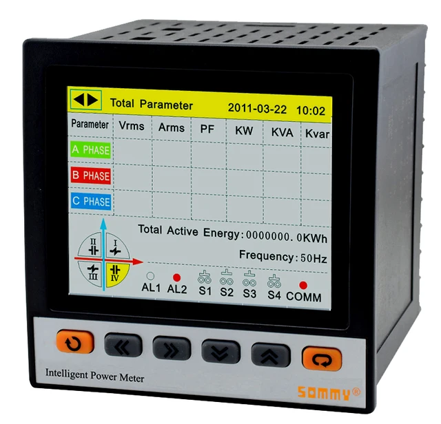 3 Phase Electric Power Recorder with USB and SD port / Free Shipping