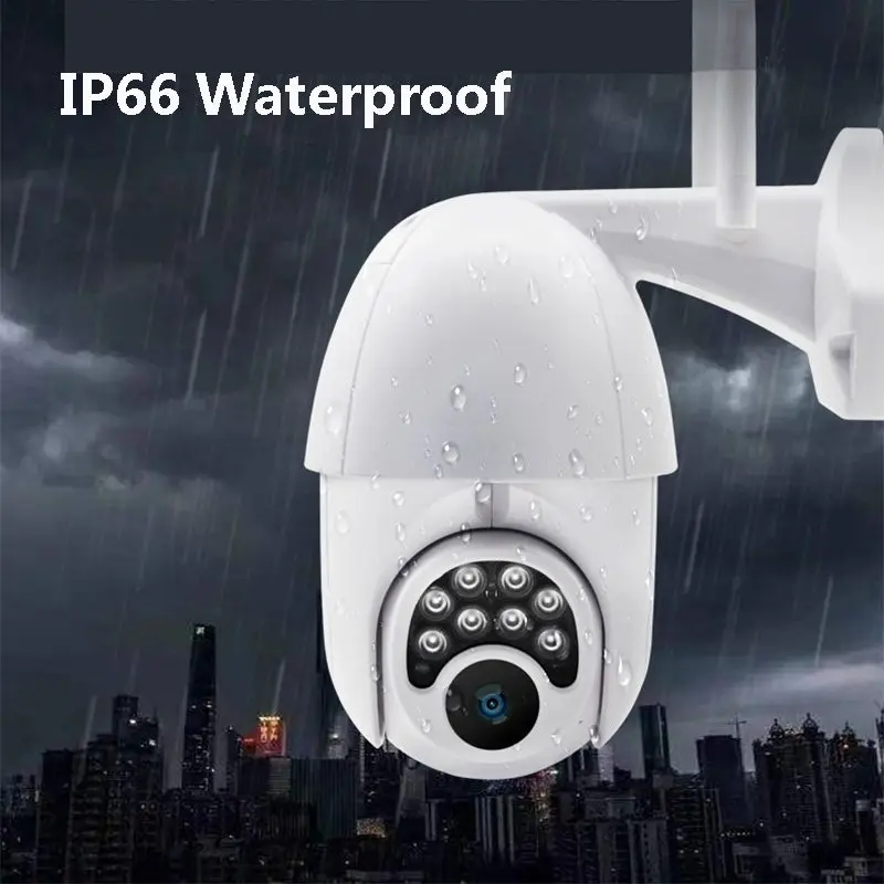 6x Zooom HD 1080P WIFI IP Camera 8 LED Outdoor Security Surveillance Camera Full-Color / Night Vision / IP66 Waterproof / PTZ