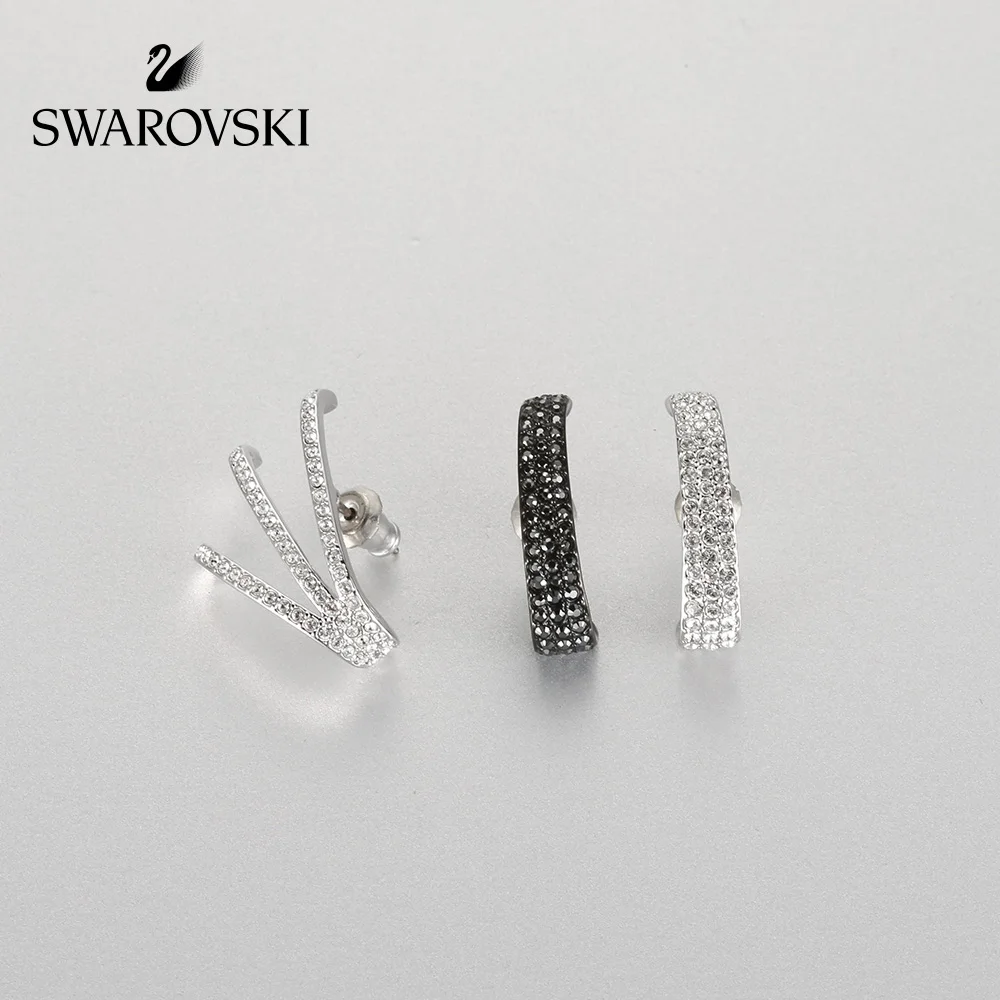 

Original Genuine Swarovski VITTORE Asymmetrical avant-garde design full-ear earring set 5408225