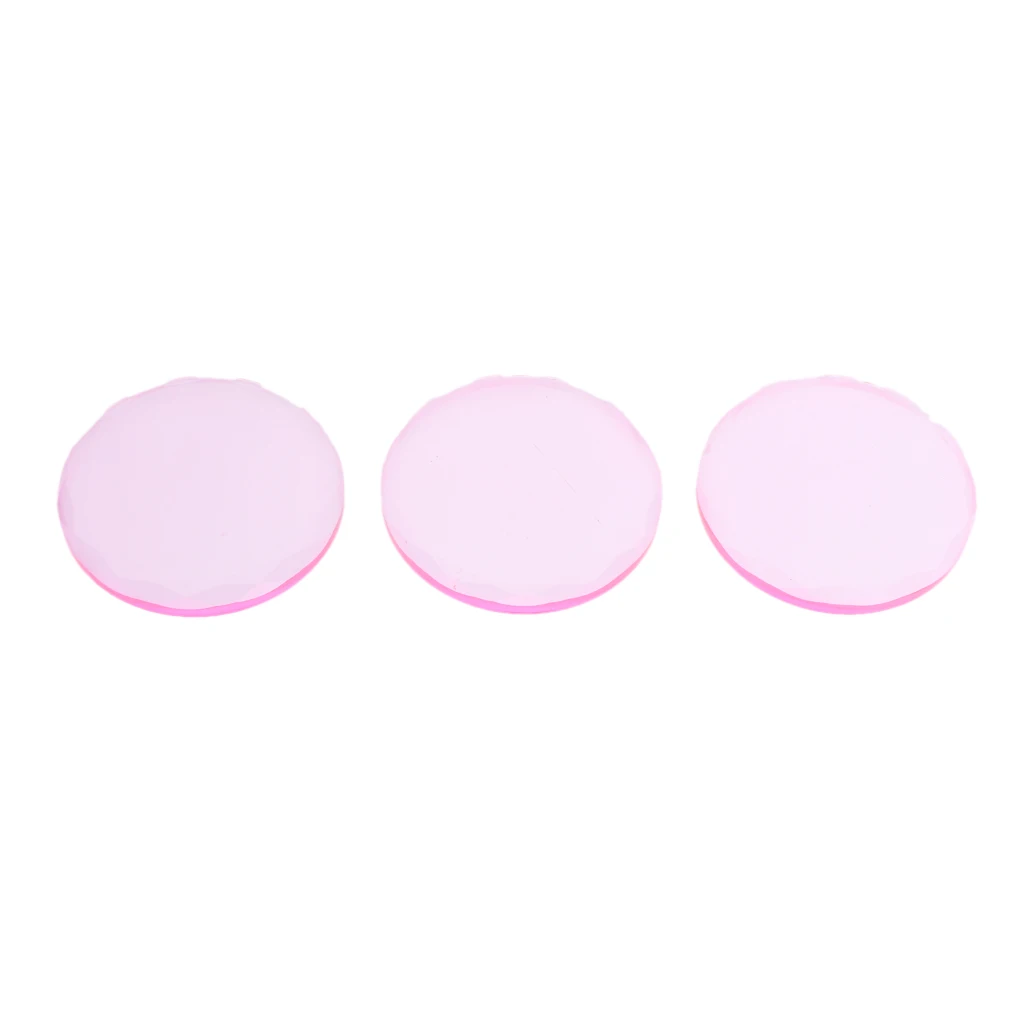 3Pcs Professional Crystal Adhesive Glue Holder Pallet Stones For Fake Eyelashes Extension Makeup Cosmetic Tool