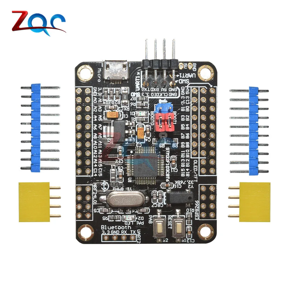 Мини STM32F103C8T6 Система ARM макетная плата STM32 51 модуль основной платы wifi ESP8266 NRF24L01 интерфейс с кабелем