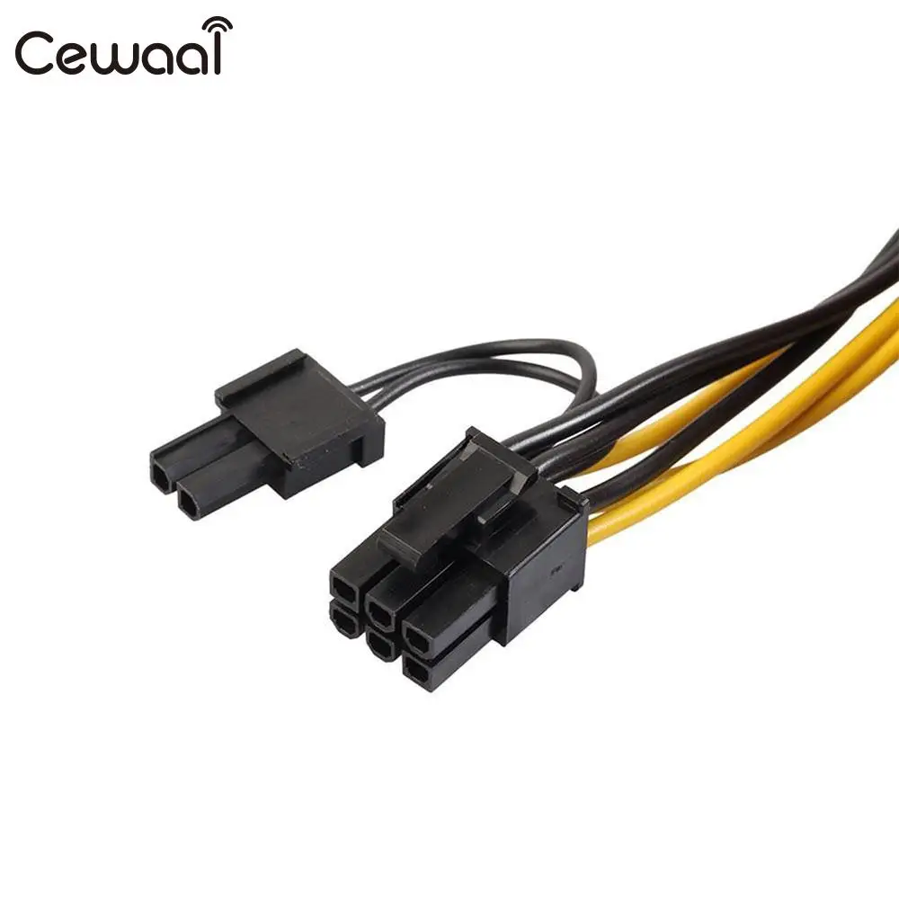 Modular Power Cable Power Cable Extension Power Cable 6Pin Male To Dual 8Pin(6+2) Male Mining Server 18AWG