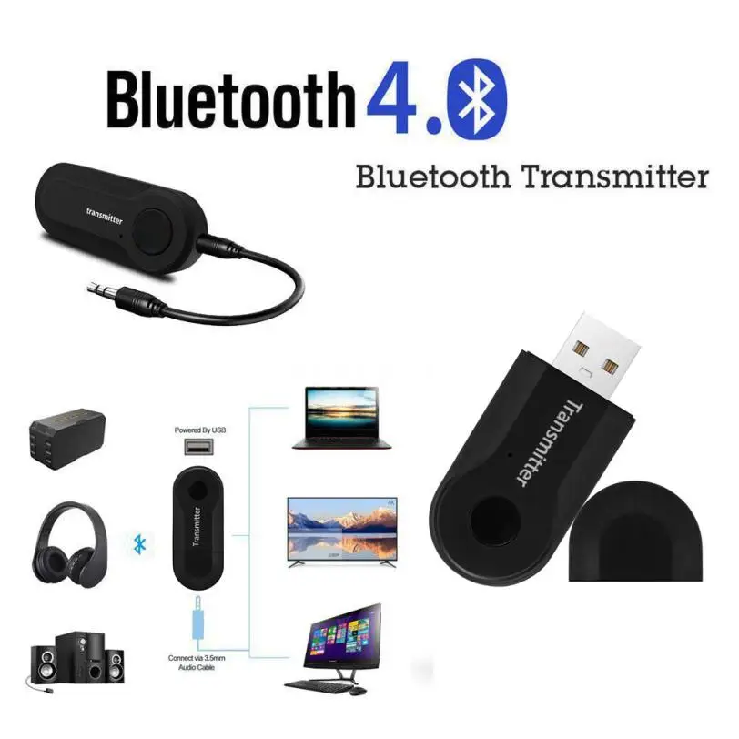 

HIPERDEAL Wireless Bluetooth Transmitter Stereo Audio Music Adapter For TV Phone PC Y1X2 18May23 Drop Ship F