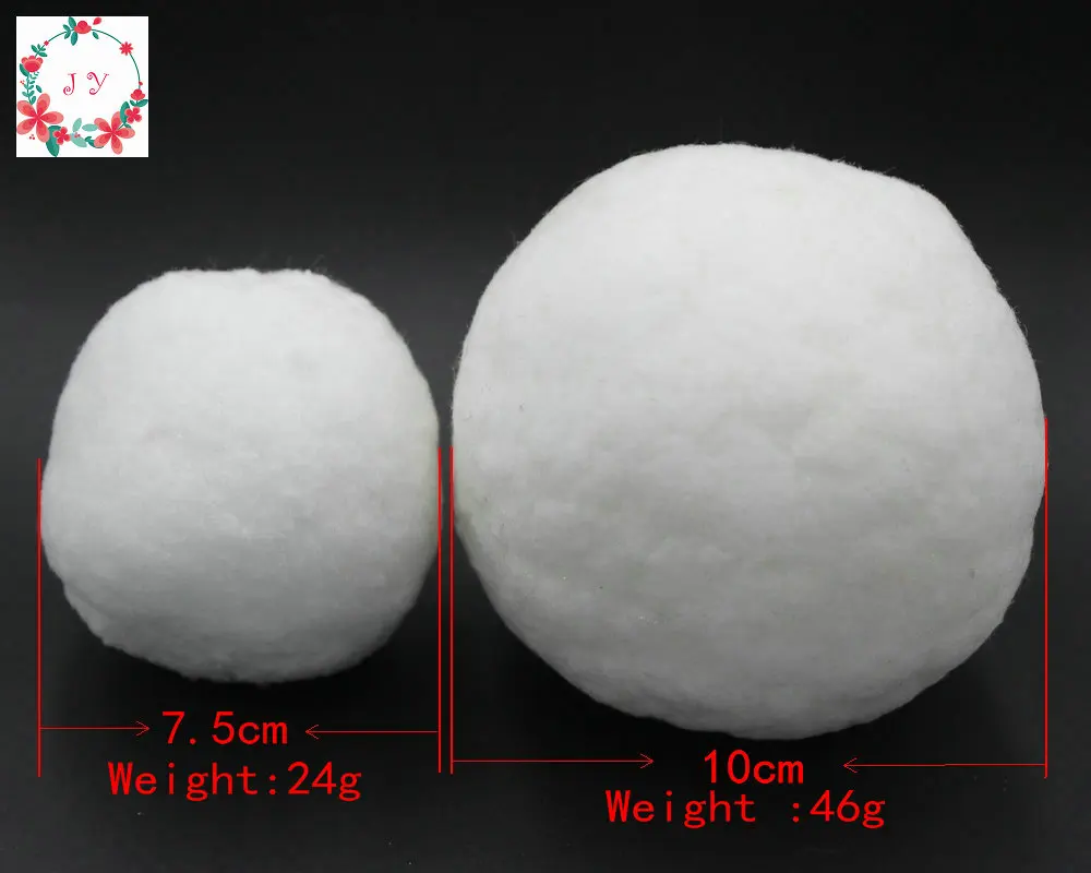 8 шт./лот большие белые шарики из полипропилена помпонами мяч снежки снеговик украшения 10/7/6/5/4 см праздничный Декор Рождественский Декор