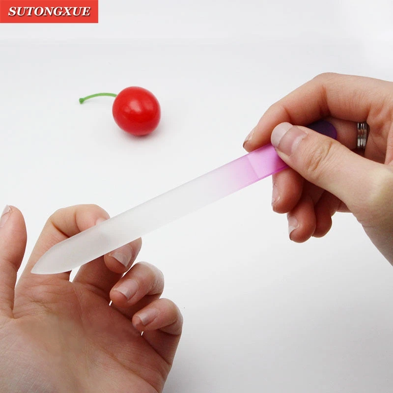 3 pcs Nail Files Crystal Glass File Buffer Manicure Device Nail Art