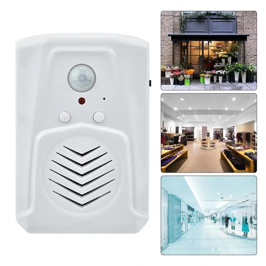 

USB/Battery Powered Motion Sensor Alarm Doorbell MP3 Audio Player Infrared Induction Doorbell