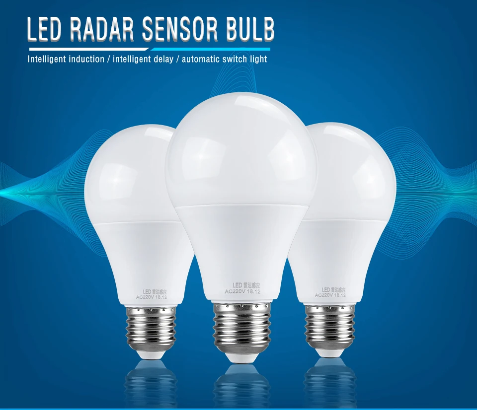 PIR Motion Sensor Smart LED Lamp With Radar Sensor 6500K 220V (1)