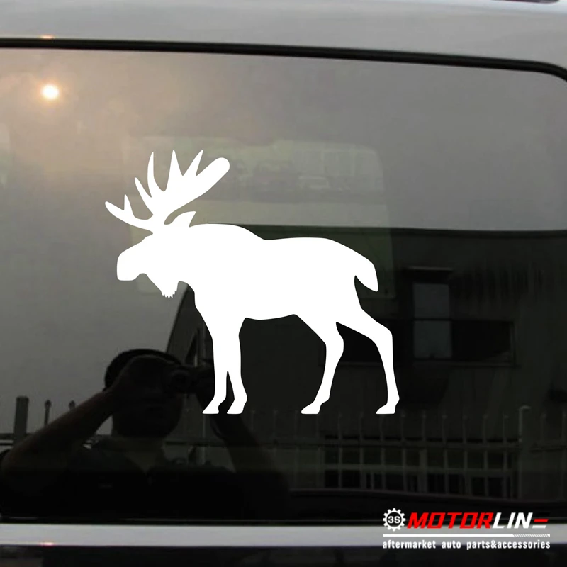 

Alaska Moose Decal Sticker Car Vinyl pick size color die cut no background