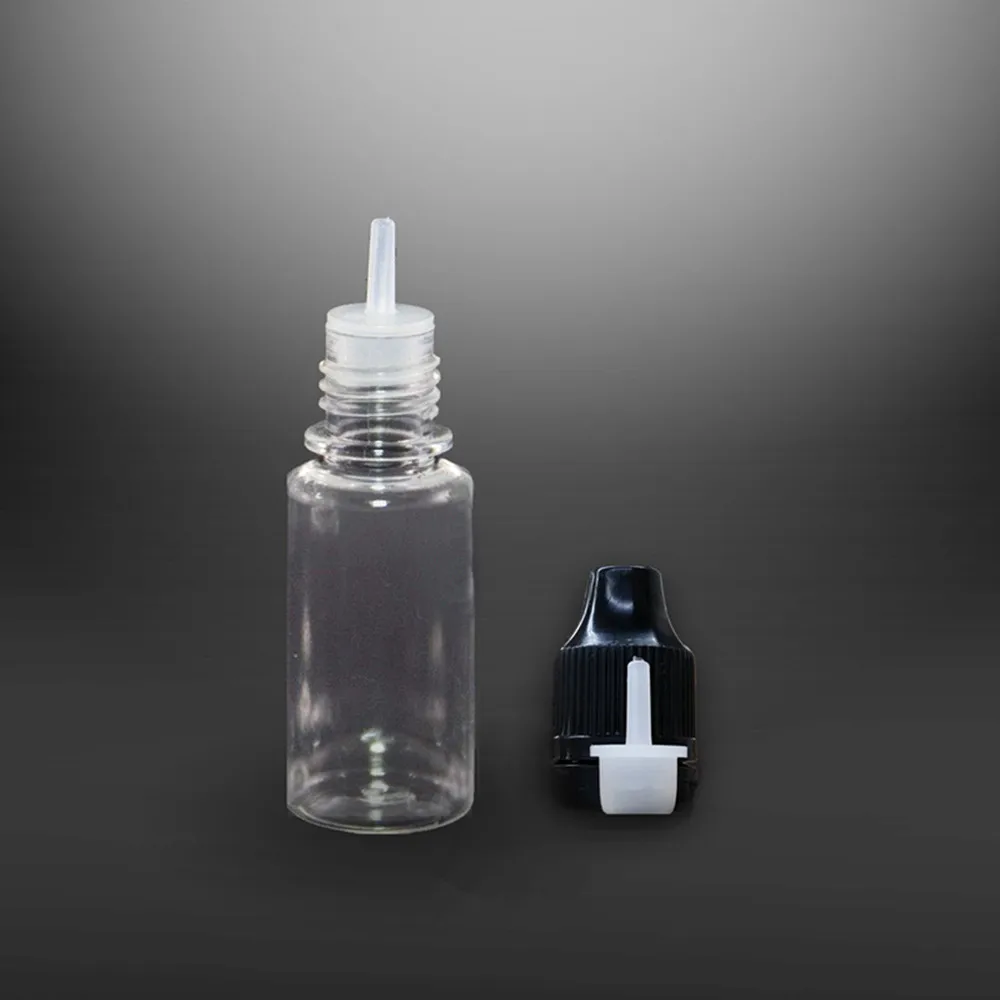 5 шт. 3 мл/5 мл/10 мл/15 мл/20 мл/30 мл/50 мл ПЭТ пластиковая пустая капельница для жидкого глаза прозрачная бутылка для воды с длинным наконечником - Цвет: Черный