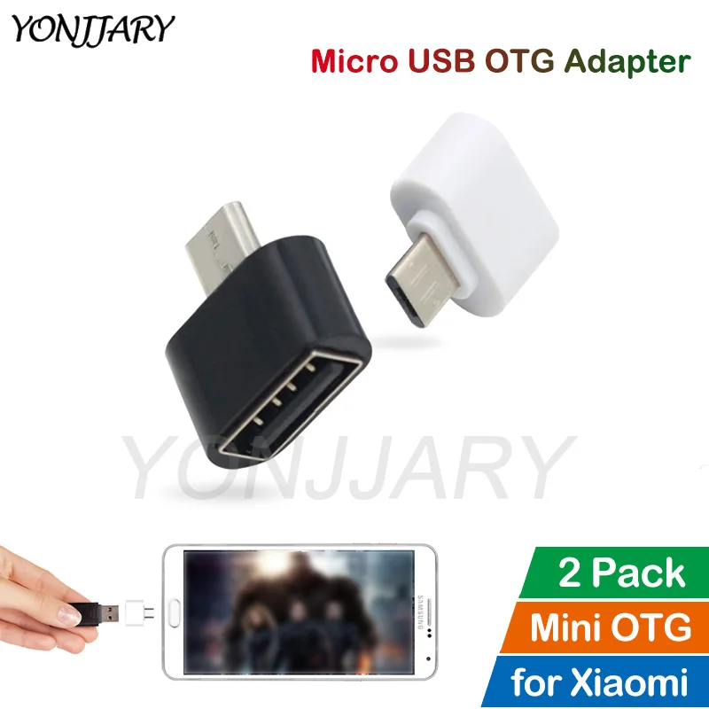 

2Pcs Micro USB OTG Adapter for Xiaomi Redmi 4X 4A 5 6 6A Pro Plus Note 4X 5A 5 6 Pro Android OTG Data Converter for Redmi