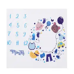 Милый мультфильм Детские фотографии Одеяло календарь фон ткань фото Grops