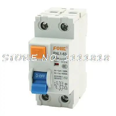

35mm DIN Rail Mount 6000A Overload Circuit Breaker 2 Phase 2P 230V 40A