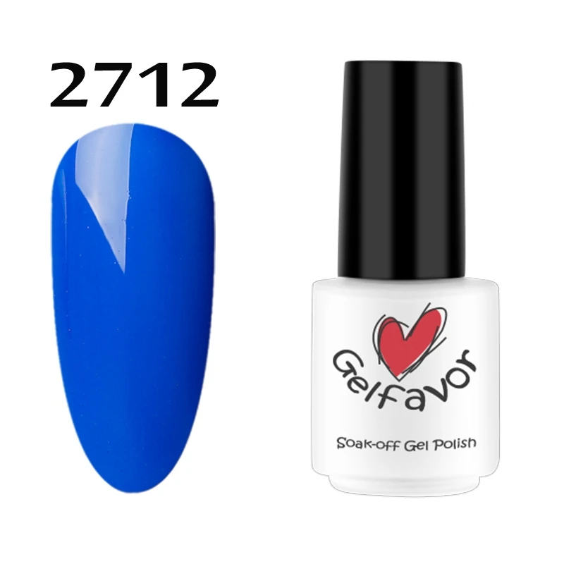 Гель-лак для ногтей гелевый Светодиодный УФ-Синий лак полный набор 12 цветов Полупостоянный Сделай Сам ногти Маникюр УФ-гель длительные гели 7 мл - Цвет: 2712
