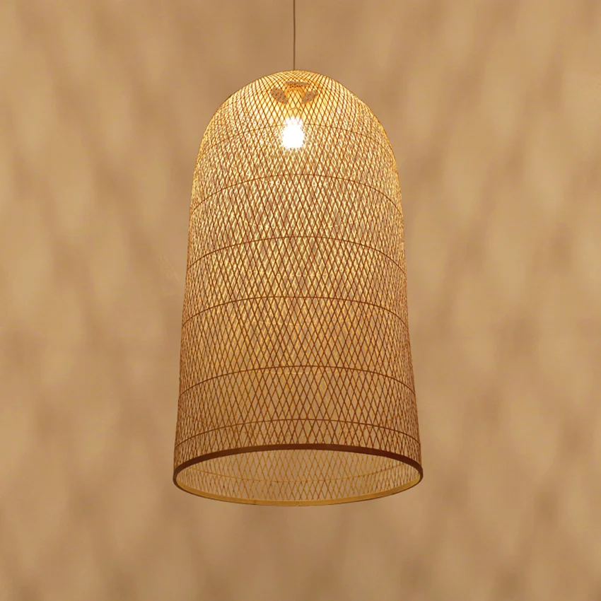Китайский бамбуковый подвесной светильник для отеля, чайная лестница, светодиодный подвесной светильник для отеля, деревянный подвесной светильник, подвесной декор, домашний бамбуковый светильник