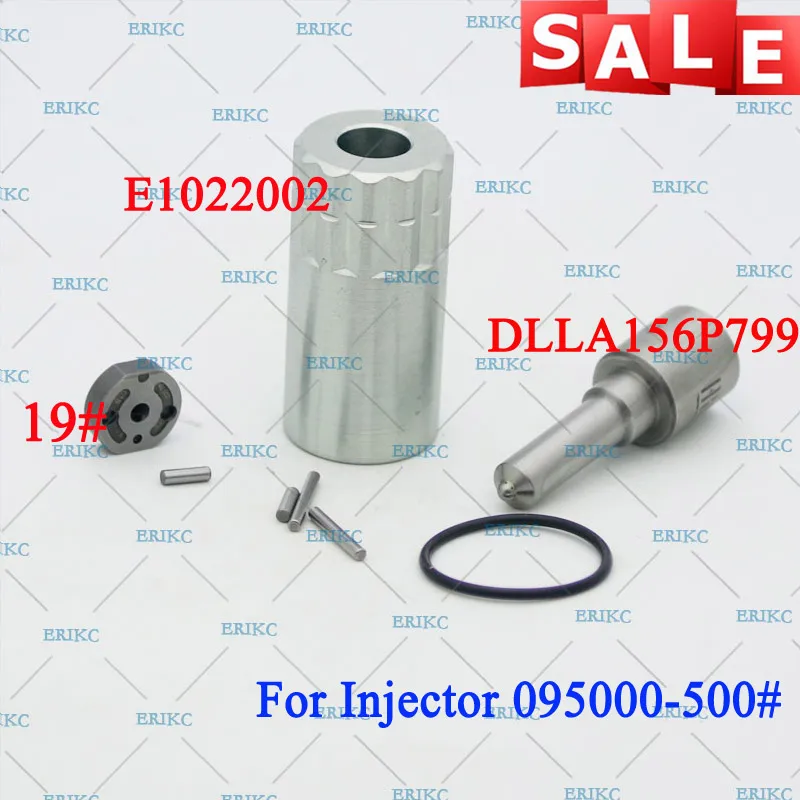 

ERIKC 095000-5001 дизельный топливный инжектор ремонт Комплекты сопла DLLA156P799 клапанная пластина 19 #, штифт, уплотнительное кольцо для ISUZU 4HJ1