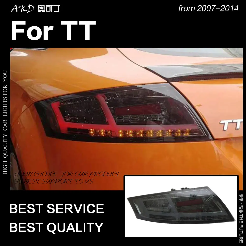 AKD Car Styling for Audi TT Tail Lights 2014 2016 TT LED Tail Lamp LED