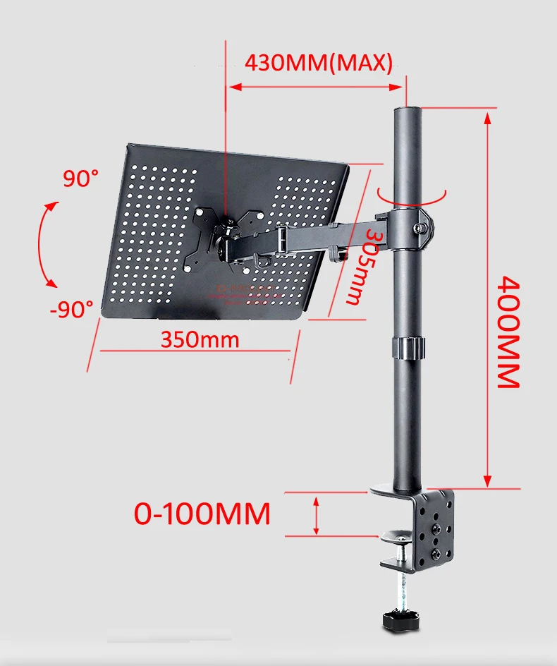 DL-MD10LP настольная подставка для ноутбука компьютерный лоток монитор держатель 1"-27" зажим базовый монитор крепление кронштейн загрузка 9,9 кг