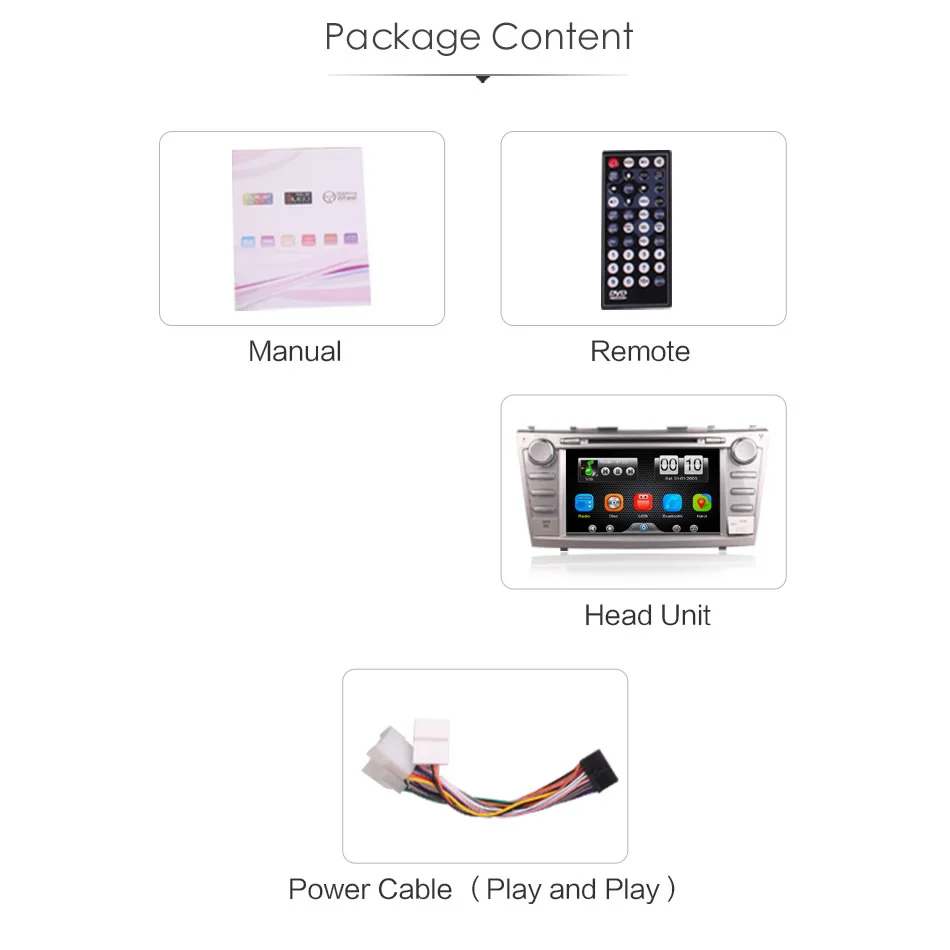 Perfect 2Din Car In Dash DVD Video Player Radio Bluetooth Head Unit Stereos with Reverse Camera for Toyota Camry 2007-2011 (Without GPS) 13 Perfect 2Din Car In Dash DVD Video Player Radio Bluetooth Head Unit Stereos with Reverse Camera for Toyota Camry 2007-2011 (Without GPS) 13