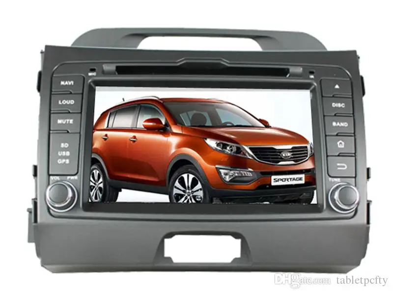 " автомобильный dvd-плеер с gps(опция), USB/SD, AUX, BT/tv, аудио Радио стерео, Автомобильный мультимедийный головной убор для KIA sportage R 2010 2011 2012