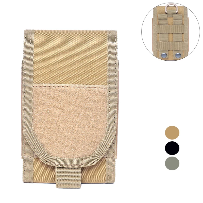 

Tactical Phone Bag 1000D Hard Shell Molle Military Belt Waist Pouch Phone Case Pocket Outdoor Hunting Accessories