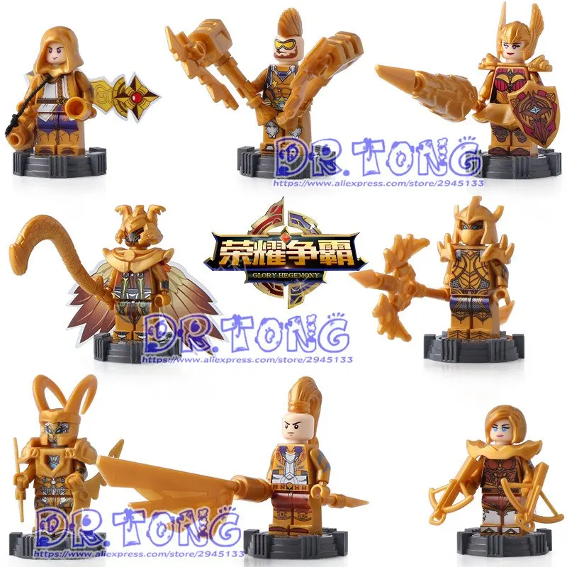 

DR .TONG 80PCS/LOT SY668 Super Heroes Glory Hegemony Figures King Knight Building Blocks Bricks Diy Kids Toys Children Gifts