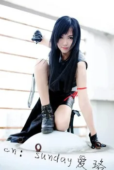 

Final Fantasy VII Tifa Lockhart Women Cos Anime Party Cosplay Costume Uniform Costume Free Shipping