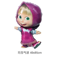 Bolas de ar partido personagem de Desenho Animado Masha Balão Da Folha de aniversário decorações Do Partido dos miúdos brinquedos Suprimentos