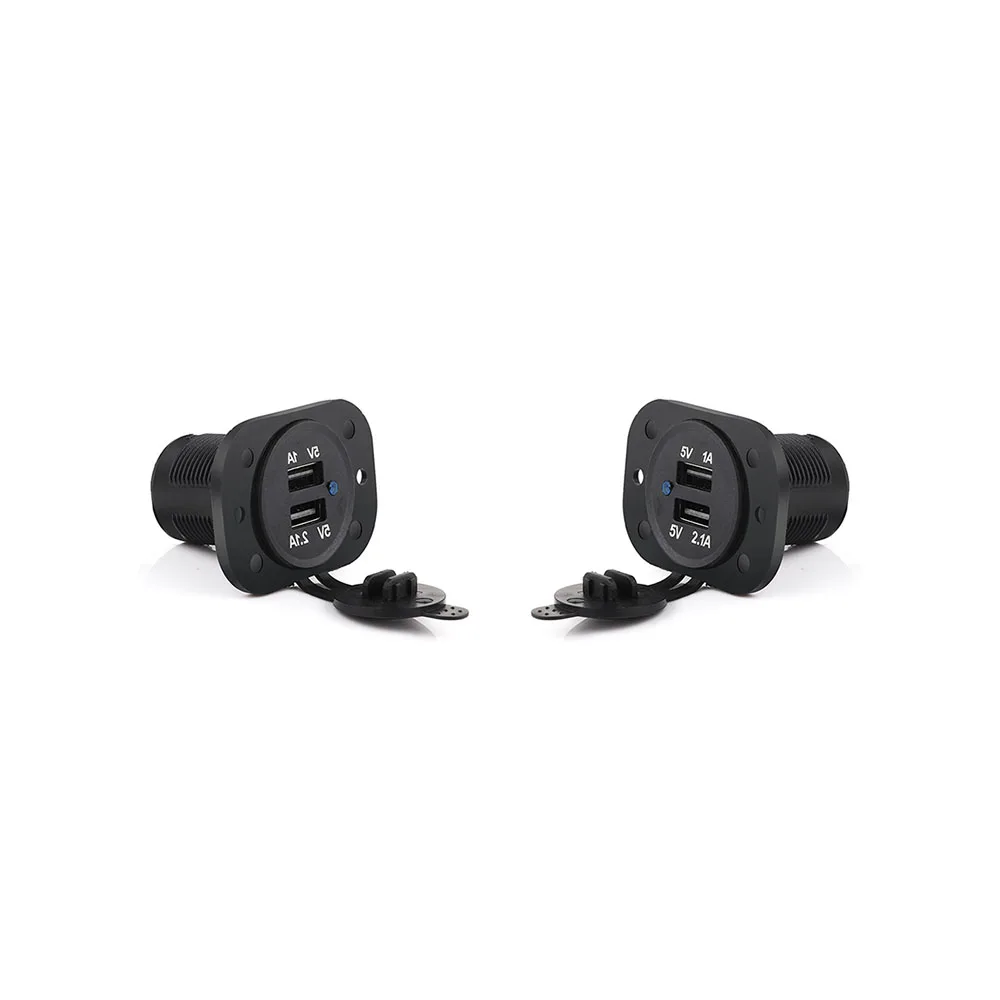 

Good Quality Dual 2 USB Port Power Socket Car Boat Marine Carvans Flush Mount