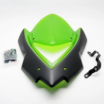 

Motorcycle Double Bubble ABS Plastic Windscreen Windshield Wind Deflector Green For Kawasaki Ninja Z1000 Z 1000 2015 2016