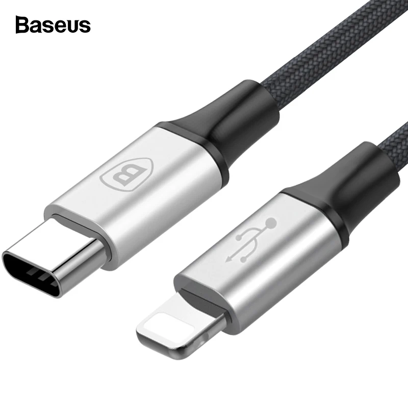 Usb-кабель Baseus для iPhone 11 Pro Max Macbook, зарядный кабель USB type C, кабель для iPhone Xs Max X, шнур для быстрой зарядки