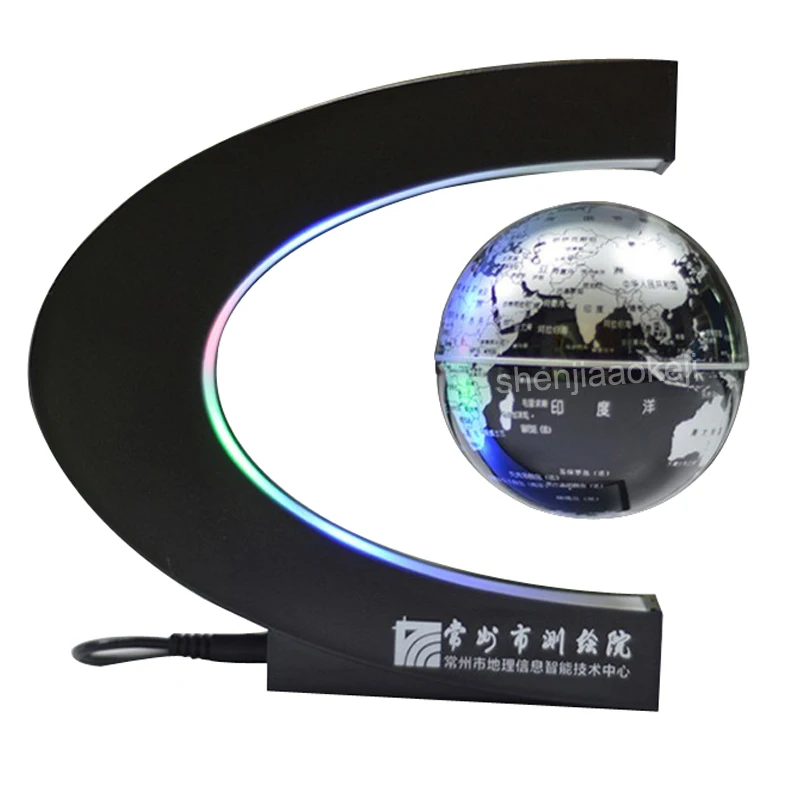 Magnetic Floating Globe World Map teaching resources home Office Desk Decoration School supplies Magnetic levitation globe 1pc - Цвет: 220V