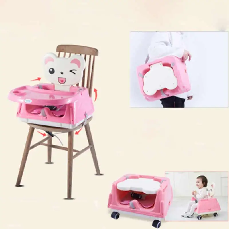 Baby furniture Children Chair  Portable Infant  Seat Dinner Table Adjustable Folding Chair Multifunction Adjustable Kids Chair