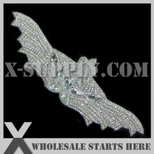 12 шт./лот) Свадебная Аппликация из бисера патч для свадебное платье под заказ украшения, X1-RAT2152