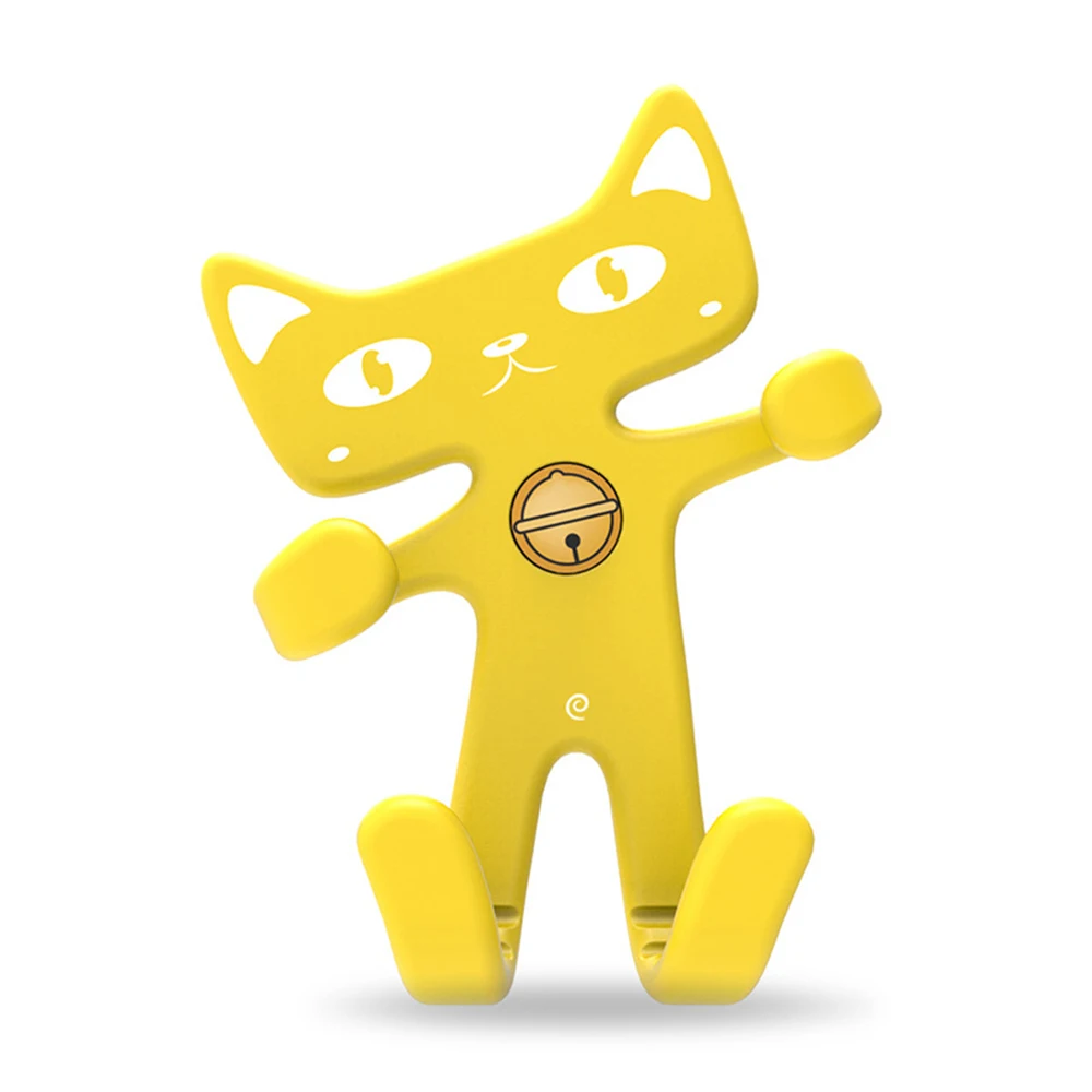 Автомобильный держатель для телефона с изображением из мультфильма Lucky Cat, силиконовый Автомобильный Кронштейн для мобильного телефона, автомобильный держатель для розетки, автомобильный держатель для сотового телефона, поддержка gps - Название цвета: Коричневый